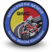 Ecusson Brodé Gendarmerie Genève - Groupe Mobilité Circulation
