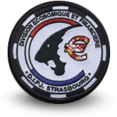 Ecusson Brodé Police Nationale Dcpj Strasbourg Division Economique Et Financiere