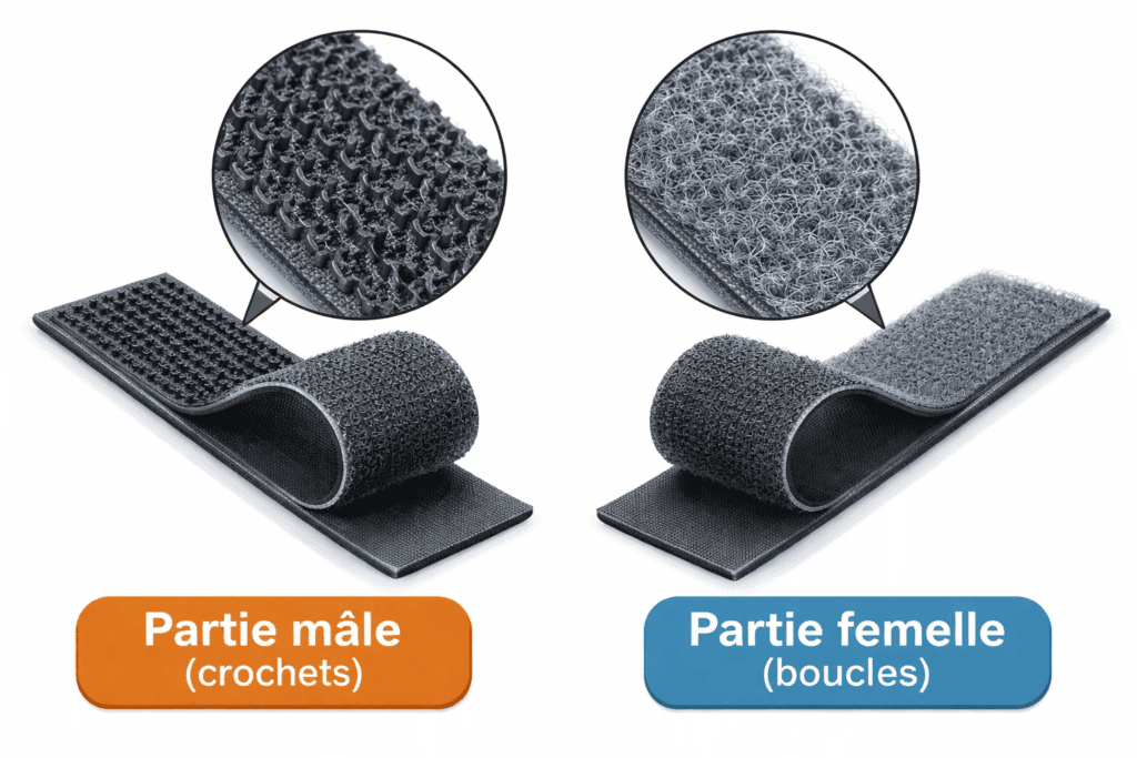 difference velcro male et femelle