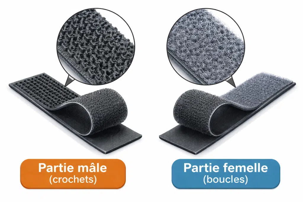 difference velcro male et femelle
