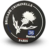 Ecusson Pvc Brigade Criminelle 36 Bastion