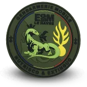 Ecusson Pvc Gendarmerie Nationale Egm Le Havre - 1311