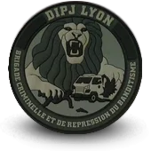 Ecusson Pvc Police Nationale Dcpj Lyon Brigade Criminelle Et Repression Du Banditisme
