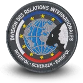 Ecusson Brodé Dcpj Police Dri Division Relations Internationales