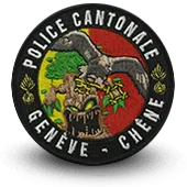 Ecusson Brodé Police Cantonale Genèvre - Chêne