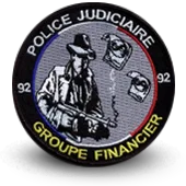 Ecusson Brodé Police Sdpj 92 Groupe Financier