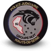 Ecusson Brodé Police Sdpj 92 Groupe Nuit