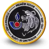 Ecusson Brodé Agents De Constatation Ecole Douanes La Rochelle