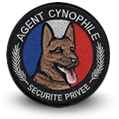 écussons brodés Agent Cynophile Sécurité Privée
