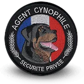 écussons brodés Agent Cynophile Sécurité Privée