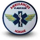 Ecusson brodé Ambulances