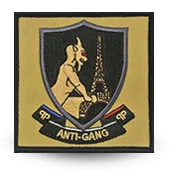 Ecusson Brodé Police Nationale Bri Paris - Brigade Anti-Gang