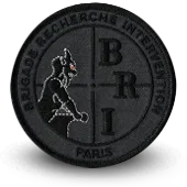 Ecusson Brodé Bri Paris - Brigade Anti-Gang Police Nationale - 1419