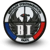 Ecusson Brodé Bi Brigade D'intervention Paris Police Nationale