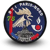 Ecusson Brodé Douane Bsi Paris Nord
