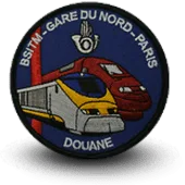 Ecusson Brodé Bsitm Garde Du Nord Paris Douane
