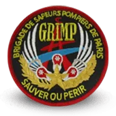 Ecusson Brodé Grimp Bspp Pompiers Paris