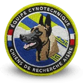 Ecusson Brodé Chiens Recherche Pompiers Cyno