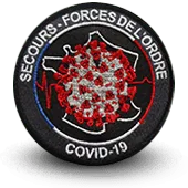 Ecusson Brodé Covid-19