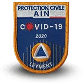 Ecusson Brodé Covid-19 Protection Civile