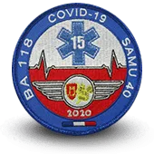 Ecusson Brodé Covid-19 Samu 40