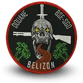 Ecusson Brodé Bse Sgo Douane Belizon