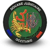 Ecusson Brodé Douane Judiciaire Occitanie