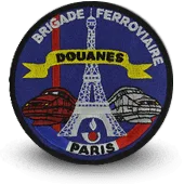 Ecusson Brodé Brigade Ferroviaire Douanes De Paris