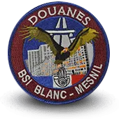 Ecusson Brodé Douanes Bsi Blanc-Mesnil