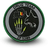 Ecusson Brodé Drug Team Police Belgique