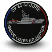 Ecusson Brodé Gardes Cotes Atlantique Douanes