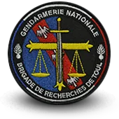 Ecusson Brodé Gendarmerie Nationale Brigade Recherche Toul