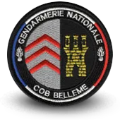 Ecusson Brodé Gendarmerie Nationale Cob Bellene