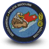 Ecusson Brodé Gendarmerie, Police Secours Suisse