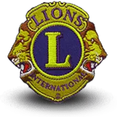 Ecusson brodé LIONS CLUB INTERNATIONAL