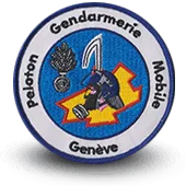 Ecusson Brodé Peloton Gendarmerie Mobile De Genève Suisse