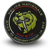 Ecusson Brodé Police Bac Brigade Anti Criminalite Bobigny