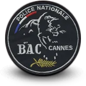 Ecusson Brodé Police Bac Brigade Anti Criminalite Cannes