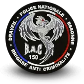 Ecusson Brodé Police Bac Brigade Anti Criminalite Draveil