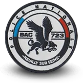Ecusson Brodé Police Bac Brigade Anti Criminalite Neuilly