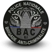 Ecusson Brodé Police Bac Brigade Anti Criminalite Paris11