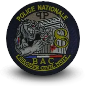Ecusson Brodé Police Bac Brigade Anti Criminalite Paris8