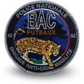 Ecusson Brodé Police Bac Brigade Anti Criminalite Puteaux