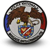 Ecusson Brodé Police Bac Brigade Anti Criminalite Sarcelles