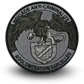 Ecusson Brodé Police Bac Brigade Anti Criminalite Sarcelles - 1534