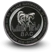 Ecusson Brodé Police Bac Brigade Anti Criminalite Ste-Genevieve-Bois