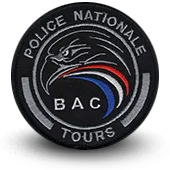 Ecusson Brodé Police Bac Brigade Anti Criminalite Tours
