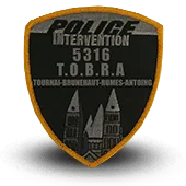 Ecusson Brodé Police Intervention Tobra Belgique