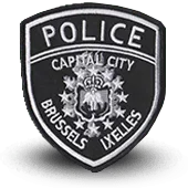 Ecusson Brodé Politie- Brussels Ixelles - Bruxelles Police
