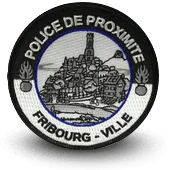 Ecusson Brodé Police Suisse Fribourg